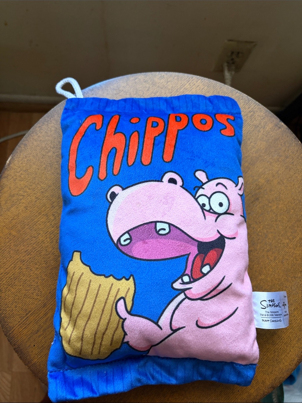 Blue 'Chippos' Hippo Plush Pouch by The Simpsons